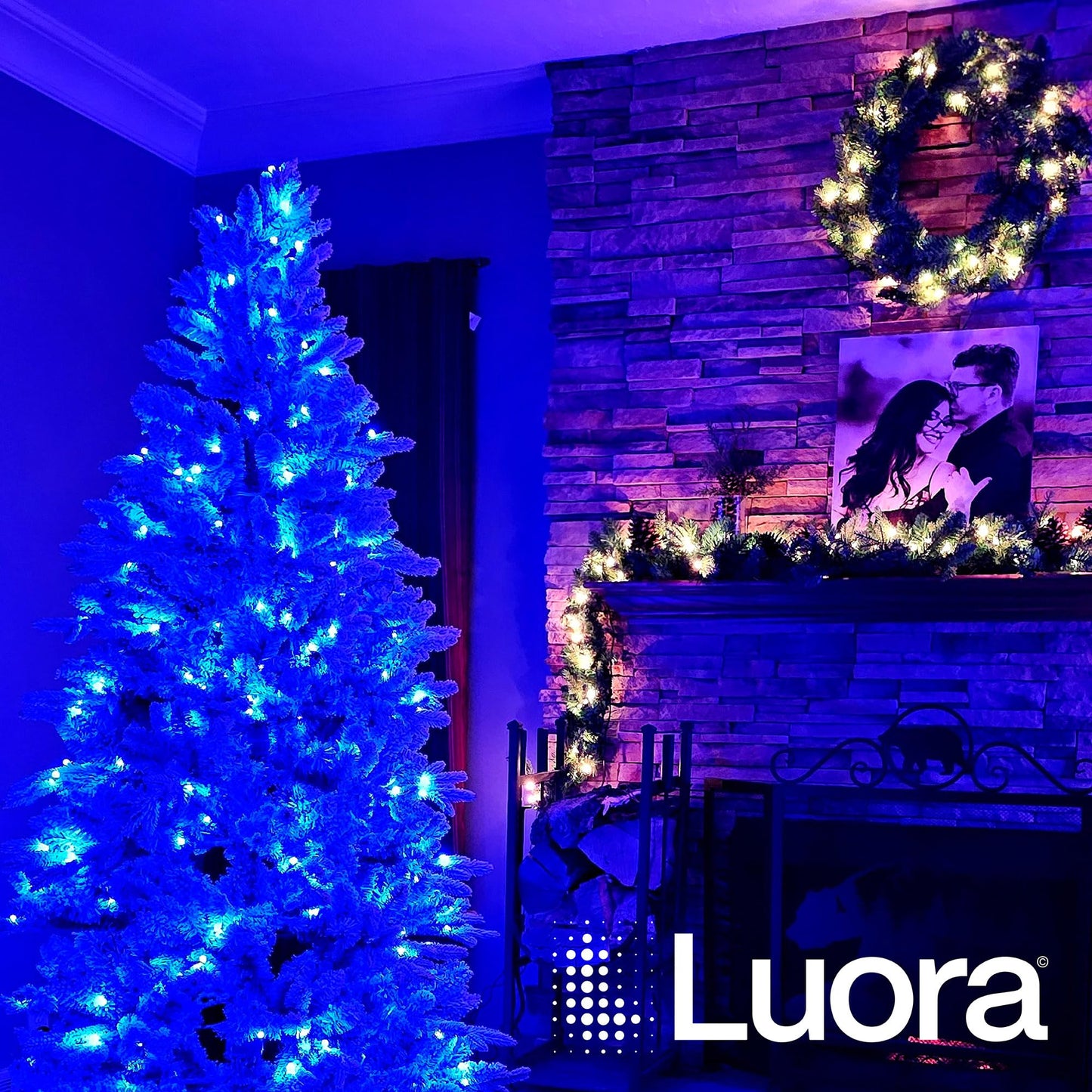 Luora Smart Christmas Garland, 6ft or 9ft Long, App Compatible with Amazon Alexa & Google Nest Voice Control